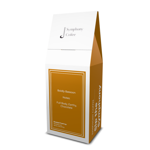 Symphony Coffee Boldly Bassoon packaging back