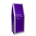 Purple coffee bag labeled 'Nocturne' from Symphony Coffee on a white background