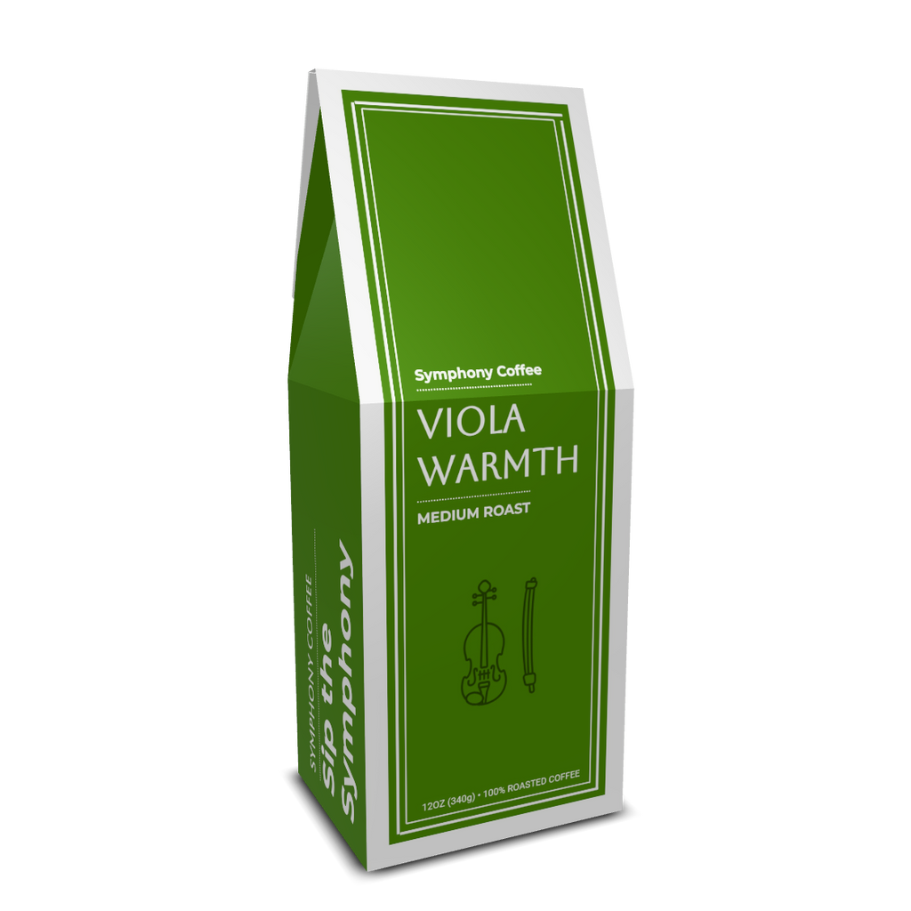 Symphony Coffee Viola Warmth box packaging front
